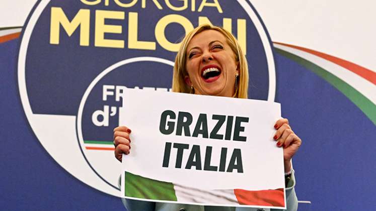 Incertidumbre en Italia tras victoria de Meloni