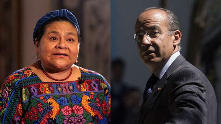 Rigoberta Mechú y el expresidente mexicano Felipe Calderón dialogarán en Bogotá