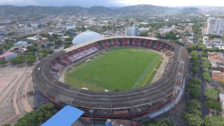 Panorámica actual del estadio General Santander de Cúcuta, escenario que necesita urgente una reparación total.
