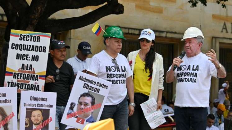 Mineros marcharon en el centro de Cúcuta para decir ‘No a la reforma tributaria’