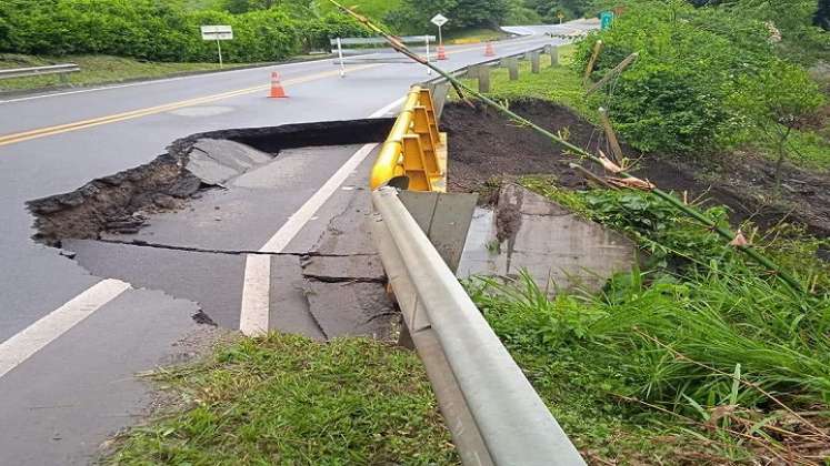 Colapsaron vías por lluvias en Norte de Santander