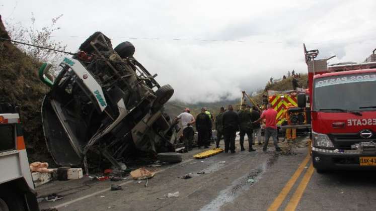 Era muy triste no poder ayudar: sobreviviente de accidente de bus en Nariño./Foto: Colprensa