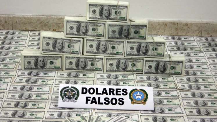 Golpe a falsificadores de moneda extranjera./Foto: Colprensa