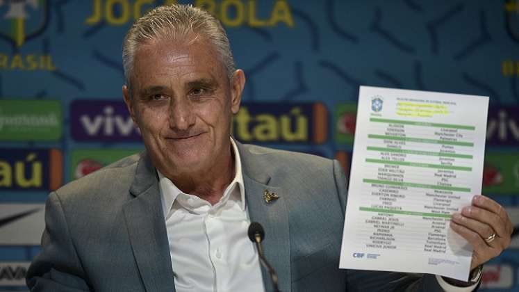 Tite, técnico de la selección brasileña definió sus convocados al Mundial de Catar.