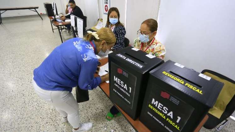 Elecciones en la Cámara de Comercio de Cúcuta./Foto Juan Pablo Cohen-La Opinión