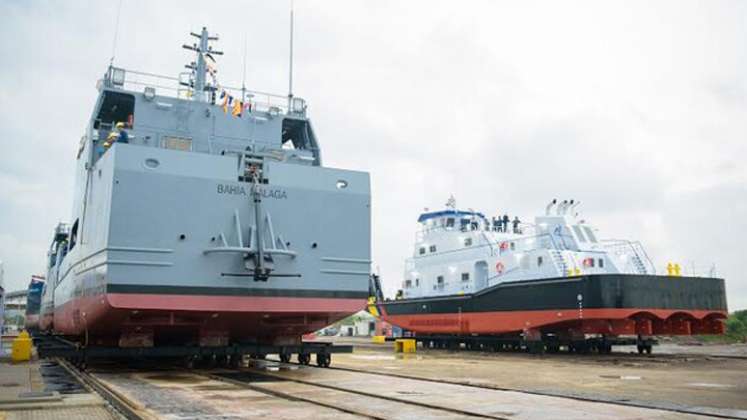 Armada dispuso de dos buques para transportar material y alimentos hacia Nariño