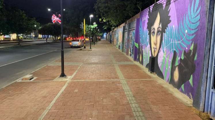 Así lucen ahora los andenes de la avenida 0 con diagonal Santander./Foto cortesía
