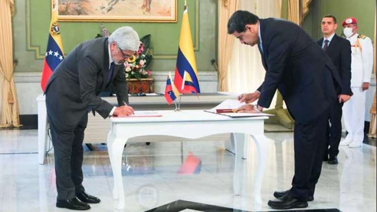 Colombia y Venezuela firmaron acuerdo para promover la inversión transfronteriza./Foto cortesía