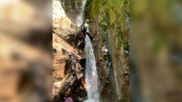 El turismo de aventura es una apuesta en Salazar de las Palmas, en donde se practica “canyoning” y torrentismo. Foto Cortesía
