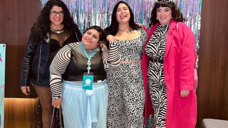 Participantes de la última versión de la feria ‘Gorda, salón de moda plus size’ que se realizó en Bogotá. / Foto Cortesía/La Opinión 