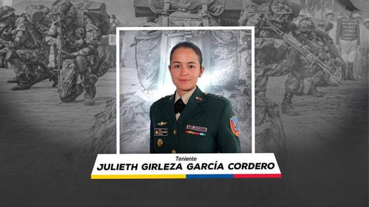 Teniente Julieth García 