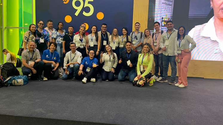 Este es parte del grupo de empresarios de Norte de Santander que participó en la Macrorrueda 95 de las Regiones, en Barranquilla. Foto Cortesía