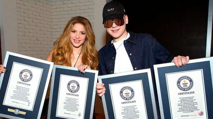 Shakira y Bizarrap batieron 4 Guinness Récords