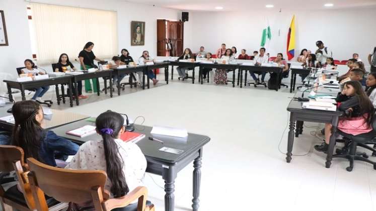 Los niños del municipio de Ocaña tuvieron la oportunidad de ocupar un escaño en el concejo.