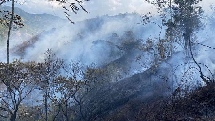 El llamado a los pobladores es evitar las quemas, debido al riesgo de incendio en las zonas vegetales. / Foto Cortesía.