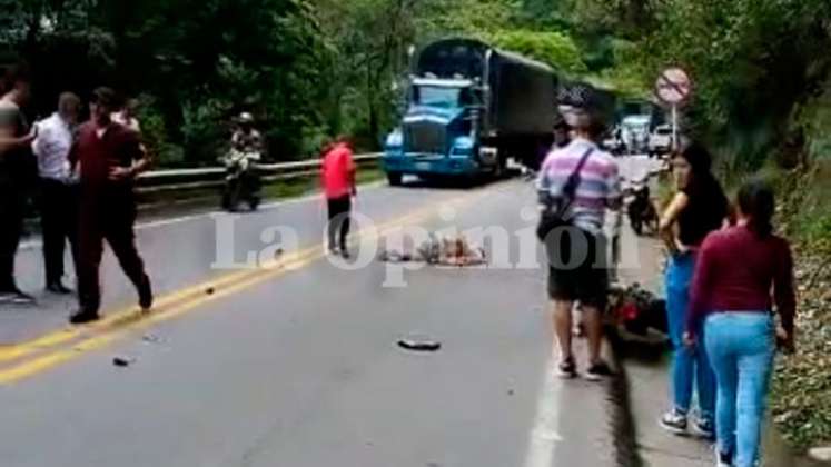 Accidente mortal en La Honda, por la vía a Pamplona