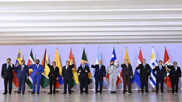 Presidentes de Suramérica en Brasil