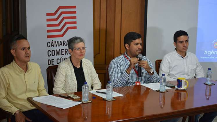 César Claro, Claudia Sánchez, Sergio Castillo y Bolívar Monroy, promotores de ACAIRegión Cúcuta 2023. / Foto Cortesía