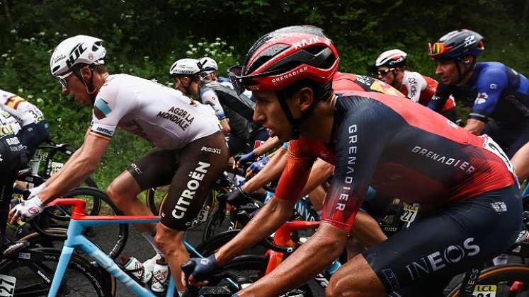 El ciclista colombiano Egan Bernal es una de las principales figuras del Critérium Dauphiné 2023.