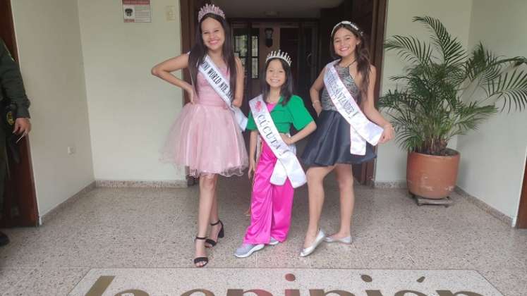 Tres niñas cucuteñas, en reinados nacionales