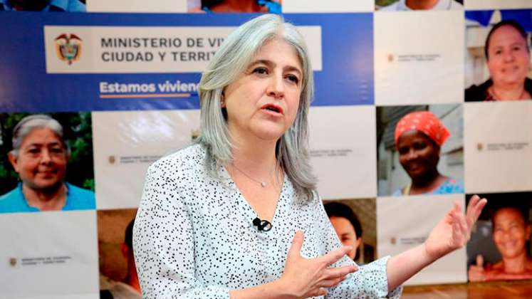 Ministra de Vivienda, Catalina Velasco. / Foto: Cortesía