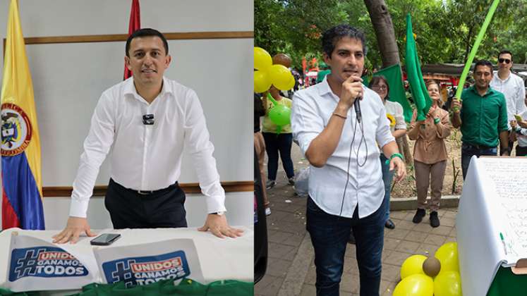 Juan Gabriel Baca y Jhon Edison Ortega ya son candidatos a la Gobernación de Norte de Santander./Fotos La Opinión