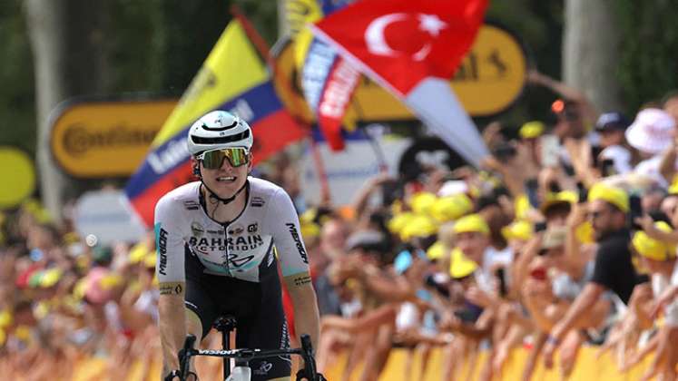 Mohoric, ganador de la etapa 19 del Tour de Francia. 