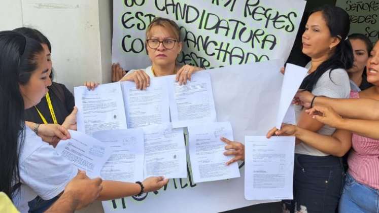 Protesta de contratistas Villa del Rosario
