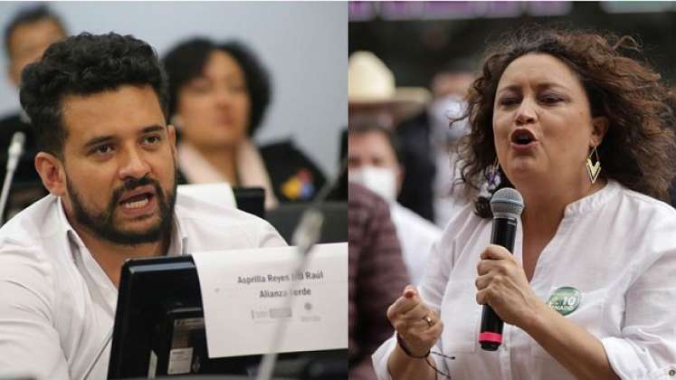 Inti Asprilla y Angélica Lozano aspiran a presidir el Senado en la siguiente legislatura./Foto archivo Colprensa