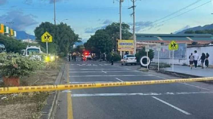 El ataque se registró en la vía principal de Los Patios, en la avenida 10 con calle 31 del barrio Patios Centro.