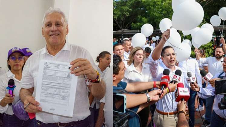 César Rojas y Juan Carlos Bocanegra no van más en la competencia por la Alcaldía de Cúcuta./Foto cortesía