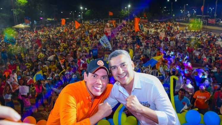 Los candidatos Mario Figueroa, a la Alcaldía de Cúcuta, y Diego González, a la Gobernación, serán fórmula para octubre./ Foto cortesía