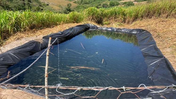 En aras de mejorar las condiciones de vida de los cultivadores de la región se promueven reservorios de agua.