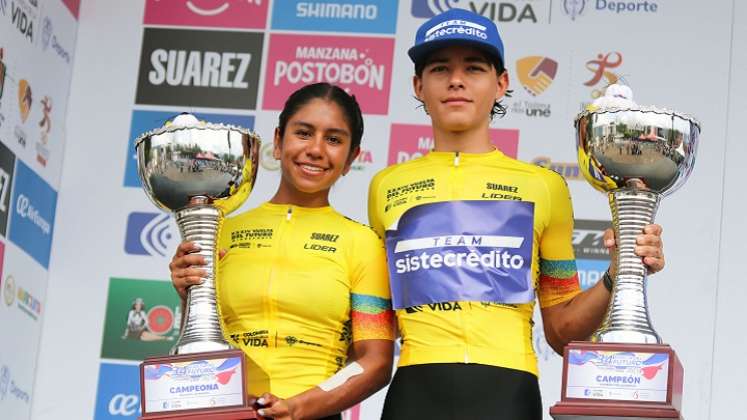 Juliana Londoño y Jerónimo Calderón se coronaron campeones de la Vuelta Nacional del Futuro 2023.