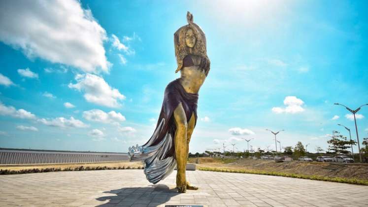 Shakira fue inmortalizada en su natal Barranquilla