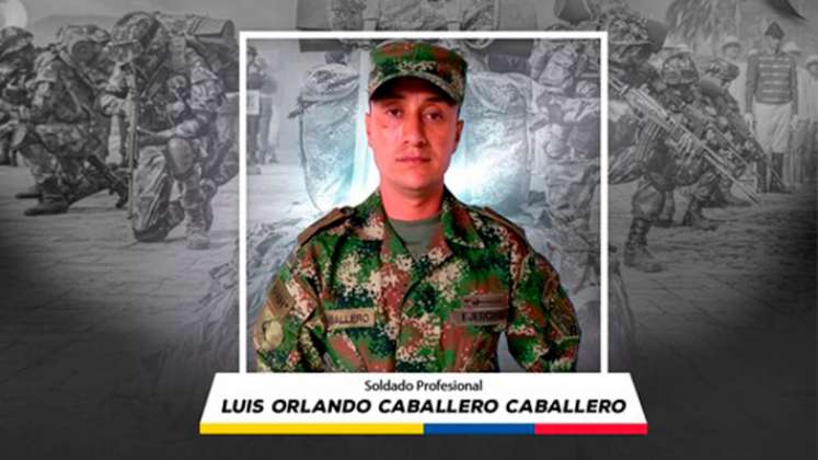 Luis Orlando Caballero Caballero, soldado profesional asesinado