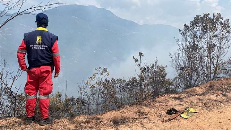 Las altas temperaturas empiezan a preocupar en la provincia de Ocaña por la aparición de incendios forestales./ Foto: Cortesía
