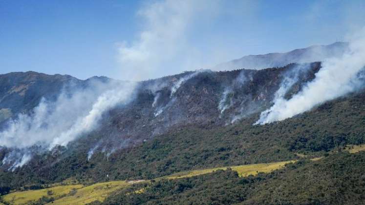 Según los habitantes de la vereda Fontibón son más de 300 hectáreas las que se quemaron. /Fotos: Cortesía