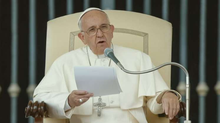 Papa Francisco durante audiencia en la Santa Sede