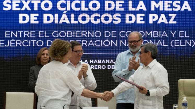 El Gobierno Nacional y la guerrilla del Eln terminaron el sexto ciclo de conversaciones en Cuba./Foto AFP