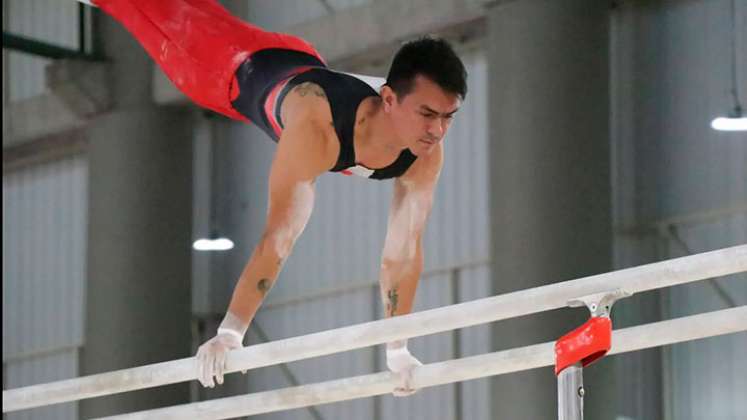 Jossimar Calvo, gimnasta de Norte de Santander. 