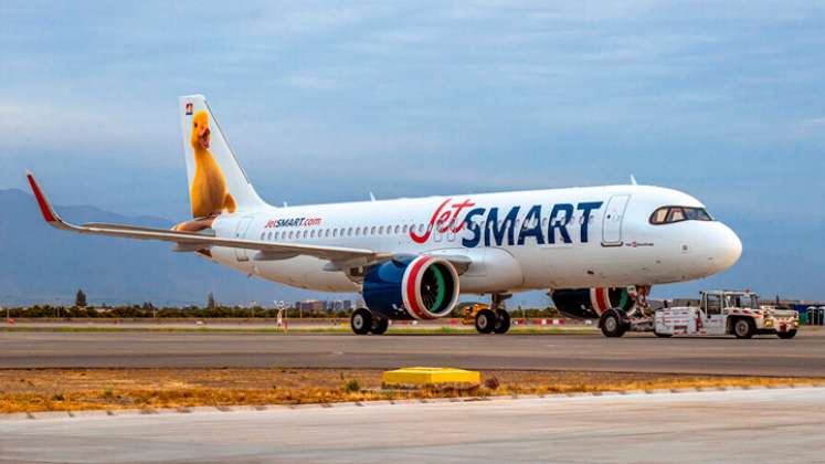 La aerolínea 'Low Cost' chilena Jetsmart inicia operaciones en Colombia