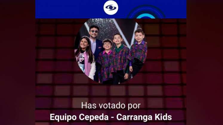 Votación Carranga Kids La Voz