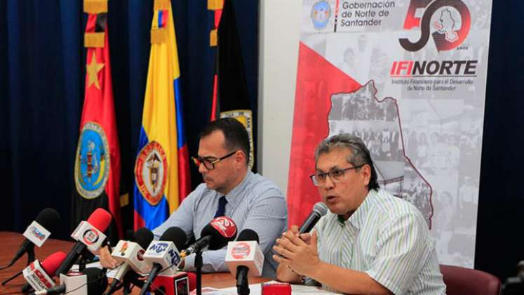 Arnulfo Sánchez, gerente de Ifinorte, anunció qu Cúcuta será sede del Congreso de Resilencia Financiera./ Foto Cortesía