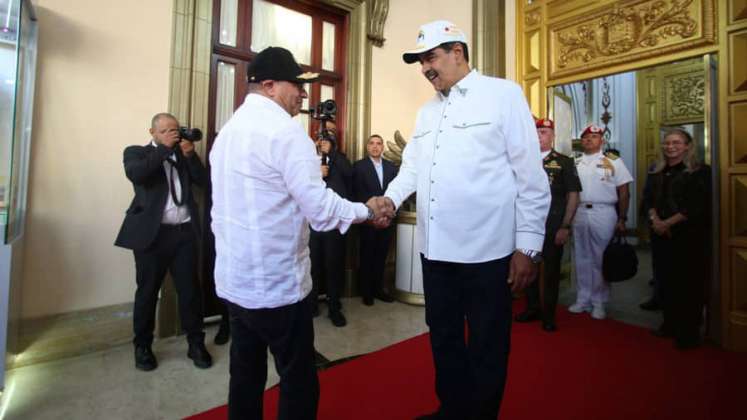 Gustavo Petro y Nicolás Maduro 