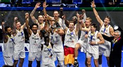 El quinteto de Alemania, nuevo campeón del mundo terminó invicto en el torneo.