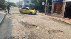 El mal estado de las vías en Ceiba II y Quinta Bosch ha afectado a los vehículos que la transitan.