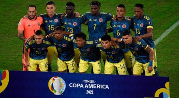 Selección Colombia en la Copa América de Brasil 2021. 